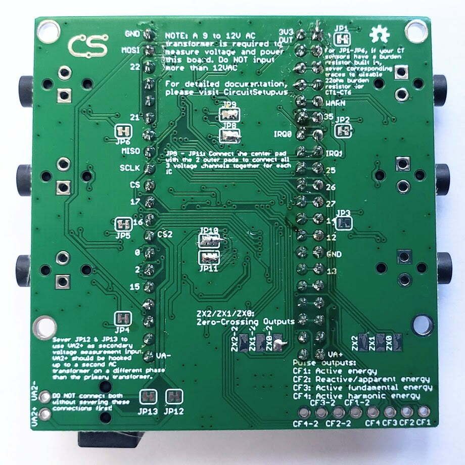 Expandable 6 Channel ESP32 Energy Meter Main Board CircuitSetup