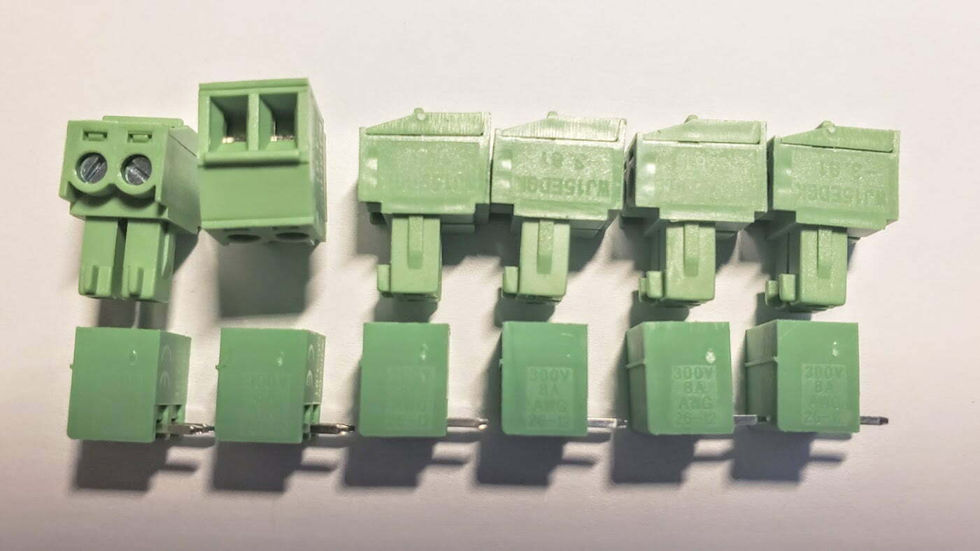 Quick Connect 3.5mm 2 Piece, 2P Screw Connector Terminals – 6 Pack –  CircuitSetup, image size:1401x788